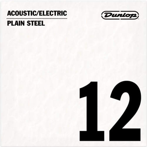 Dunlop DPS12 Acoustic/ Electric Plain Steel